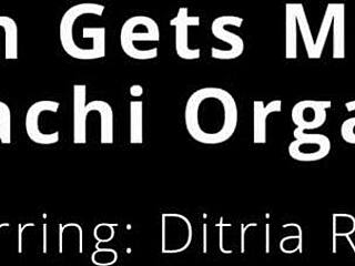 freshman gets hitachi orgasm - ditria rose