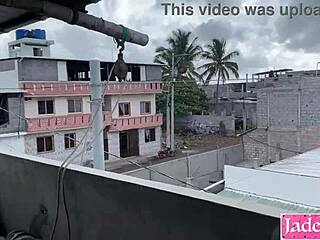 Horny couple fucks on site