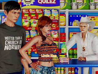 i can't believe in this anime game the inn 104, these big tits babes are getting fucked