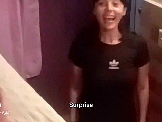 Perverted Daddy Lies In Bed With His Hard Cock