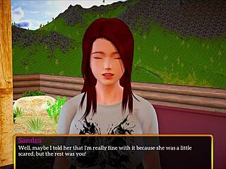 playing a homemade game with my new family