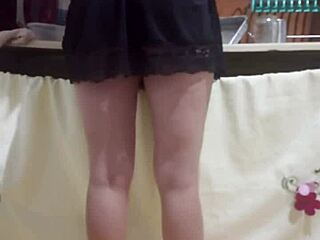 i hired this maid, she's so hot in tight shorts