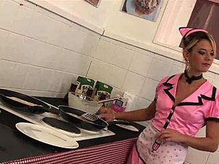 Imagine a wild gangbang with big tits milfs at the diner in 4k.