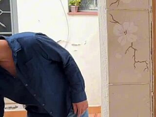 old cuckold watches wife blowjob with humiliation