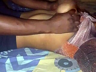 Massaging girlfriend's big boobs!