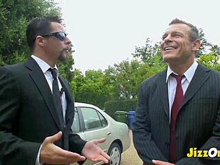 Roxanne hall, hot milf in lingerie, gets cumshot on big tits