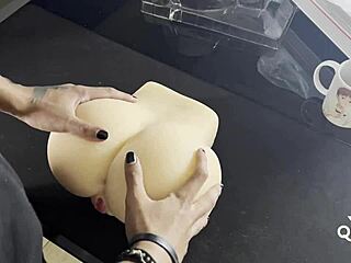 testing out this sex doll backstage in sao paulo