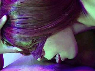 Girl alone at home, let me eat her wet pussy and trib with our pussies together