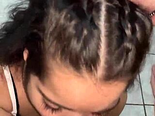 i suck wellington prado's veiny cock deepthroat, leaving it sloppy before he fucks me