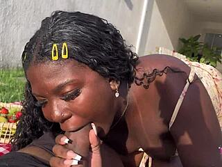 Wow, during the picnic, my neighbor's guy fucks my greedy ass with his hard cock!