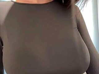 Stepmother Caresses Milky Tits