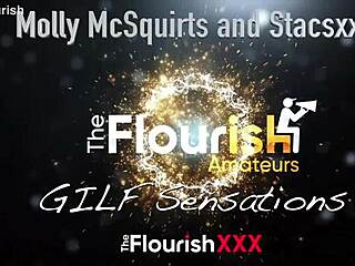 Imi place sa vad gilf-ul Molly McSquirts stropind pe pula mare neagra a bodybuilder-ului Stacsxxx.