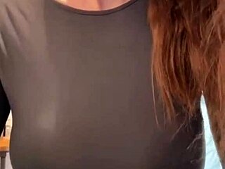 Stepmother Caresses Milky Tits