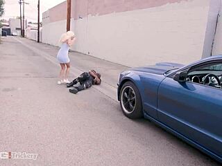 Black Dude Tricks Elsa Jean Into Fucking!