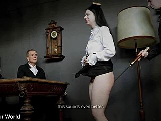 judith in maid outfit gets spanked submissive ordeal