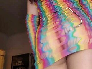 Nikki Knightly performs a sensual striptease, undressing slowly