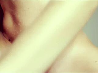 i rub my shaved pussy on his cock then ride himm