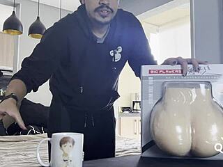 testing out this sex doll backstage in sao paulo