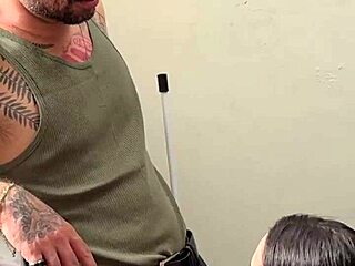 old cuckold watches wife blowjob with humiliation