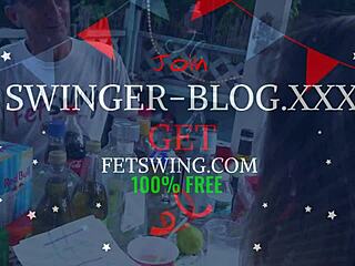 Frække A J Moon og Gary J Jones i kinky realitykneppen