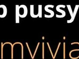 Closeup of shaved pussy in red pantyhose