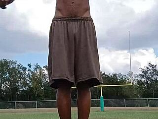 It's good to see this mature teacher working out at home.