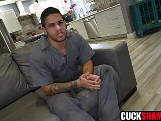 Cuck husband invites his worker for sex with wife.