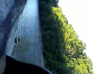 interracial public blowjob and fucking in doggystyle outdoors