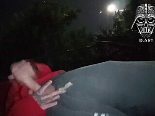 Fucking in the forest, drink my hot cum.