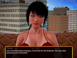 brunette with big tits and ass in family