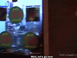 Euro teen gives double blowjob in threesome