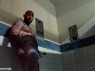 In prison, who wants a handjob from this big cock?