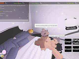 A compilation of two Roblox porn scenes with little ones