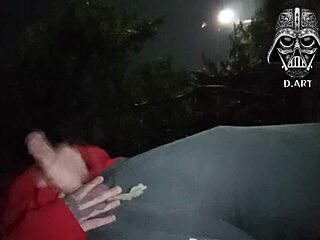 Fucking in the forest, drink my hot cum.