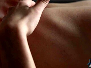 Asian teen model posing in lingerie on bed