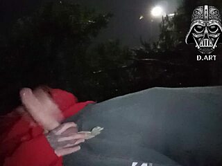 Fucking in the forest, drink my hot cum.