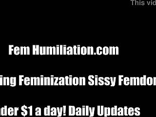 Little 18+ Sissy Bitch In Lingerie Gets Femdom POV BDSM