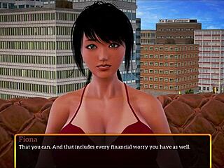 brunette with big tits and ass in family