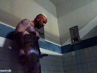 In prison, who wants a handjob from this big cock?