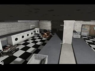 fine ass ebony queen at laundromat