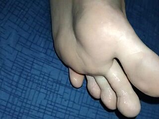 Saliva Footjob Jerking For Me