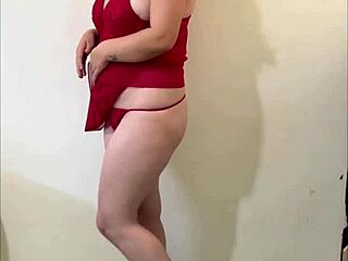 Nerdy Wife Strips for Boyfriend