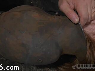 Ferocious whipping on bent over slut!