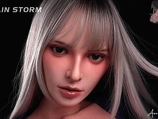 Hannah, blonde slut police officer, naked body at work