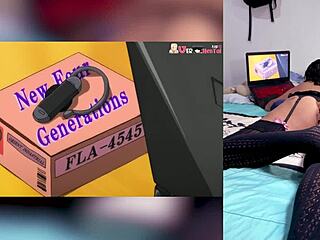 reacting to hentai blowjobs with cum on big tits, my stepbrother shows my fat ass