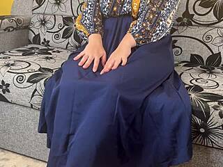 Shy slut wife coming home to her cuckold husband after dirty taboo gangbang at work