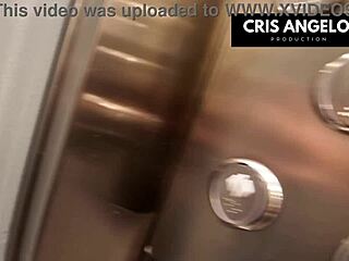 i got stuck in the elevator with that hot mature brunette milf and we ended up fucking her married neighbor, with some spanking and blowjob action