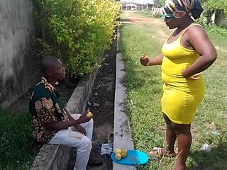 Street boy LURES orange seller INSIDE uncompleted building AND FUCKS her TILL he CUMS