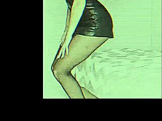 aesthetic girls in leather skirts