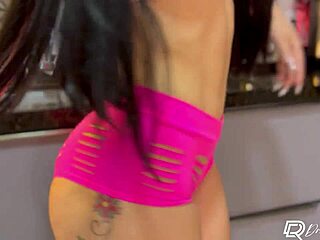 Delicious sex in kitchen with Brazilian babe